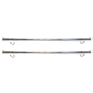 60" Add-On Rail for Double Rail Rack - Pair - Chrome