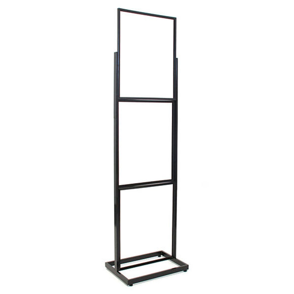 Floor Standing Sign Holder - Triple - Black - 22