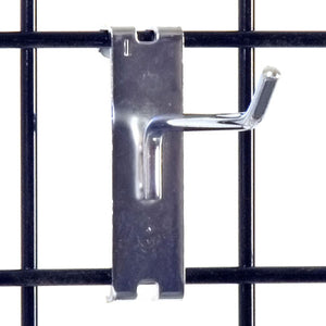 Gridwall Hook 4" - Chrome - 100/Carton