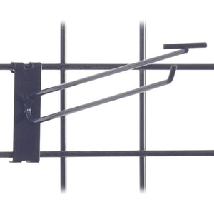 Gridwall Scanner Hook 12" - Black - 100/Carton