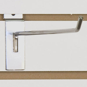 Slatwall Hook 12" - Chrome - 100/Carton