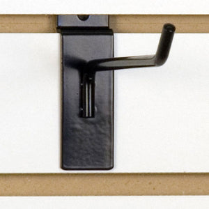 Slatwall Hook 6" - Black - 100/Carton