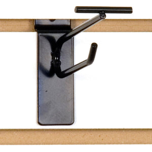 Slatwall Scanner Hook - 4" - Black - 100/Carton