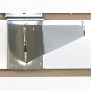 Slatwall Shelf Bracket 12" Chrome - 25/Carton