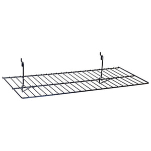 Wire Shelf - Universal Bracket - 23-1/2" x 12" - Black